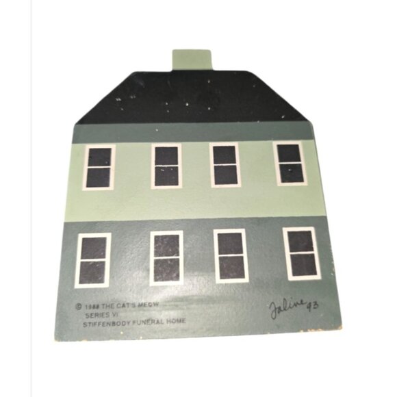 The Cat's Meow Village "Stiffenbody Funeral Home" 1988 Shelf Sitter - Picture 2 of 2